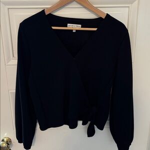 Madewell Black TeXTuRE & THREAD Top